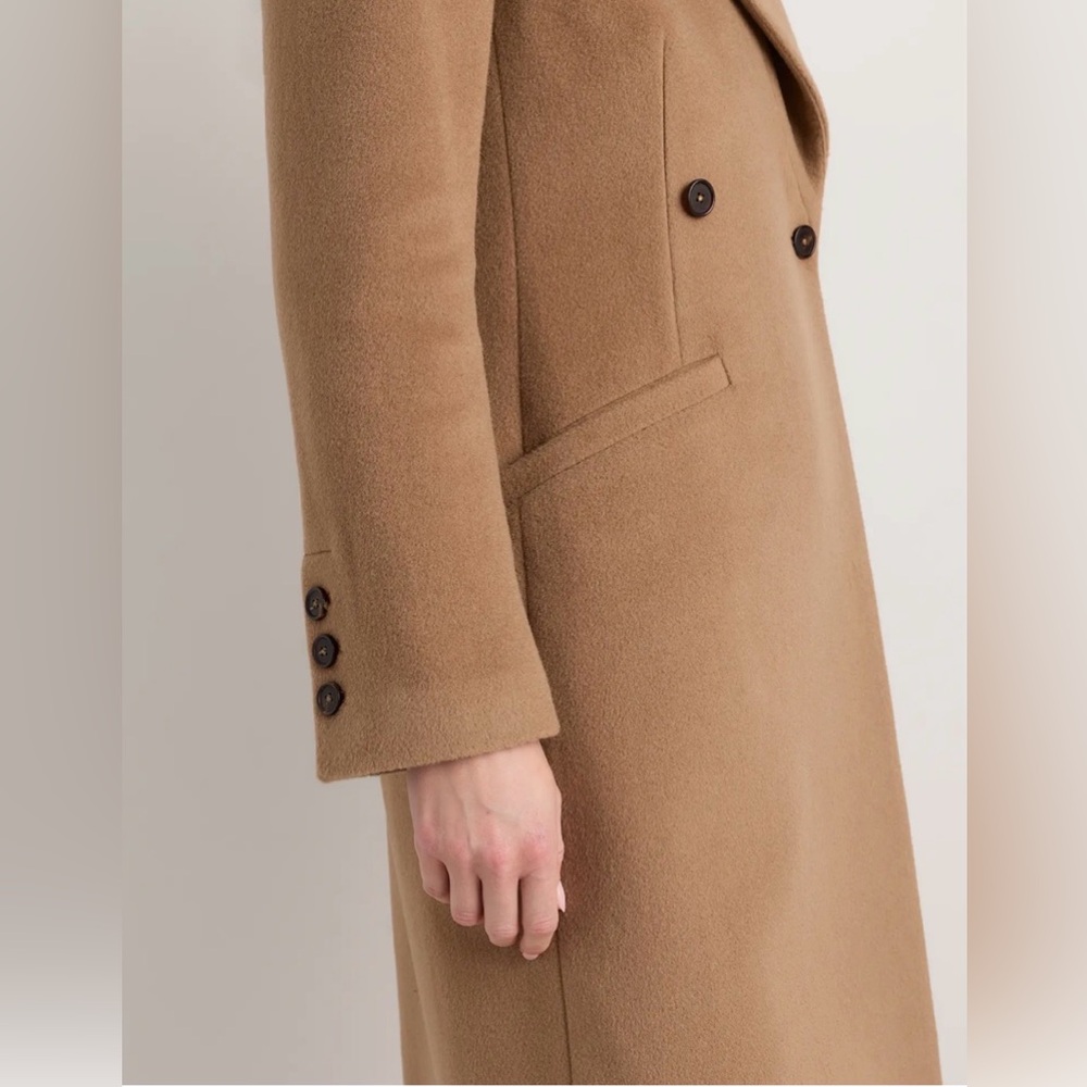 Quince Wool Cashmere Tailored Long Coat - Picture 14 of 16